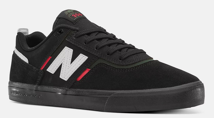 New Balance - Numeric Jamie Foy 306 Shoes | Black Black Green - Image 3