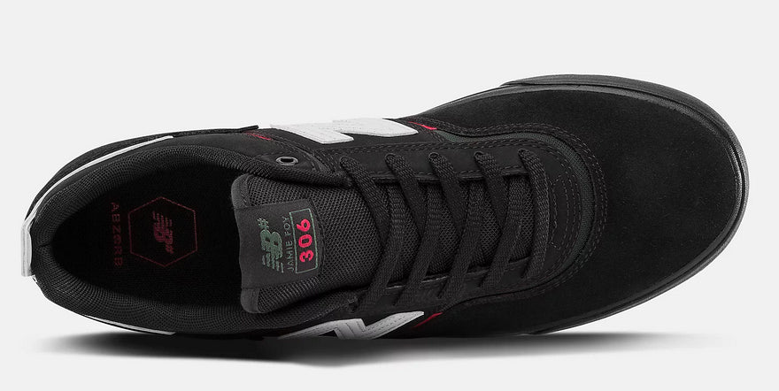 New Balance - Numeric Jamie Foy 306 Shoes | Black Black Green - Image 4