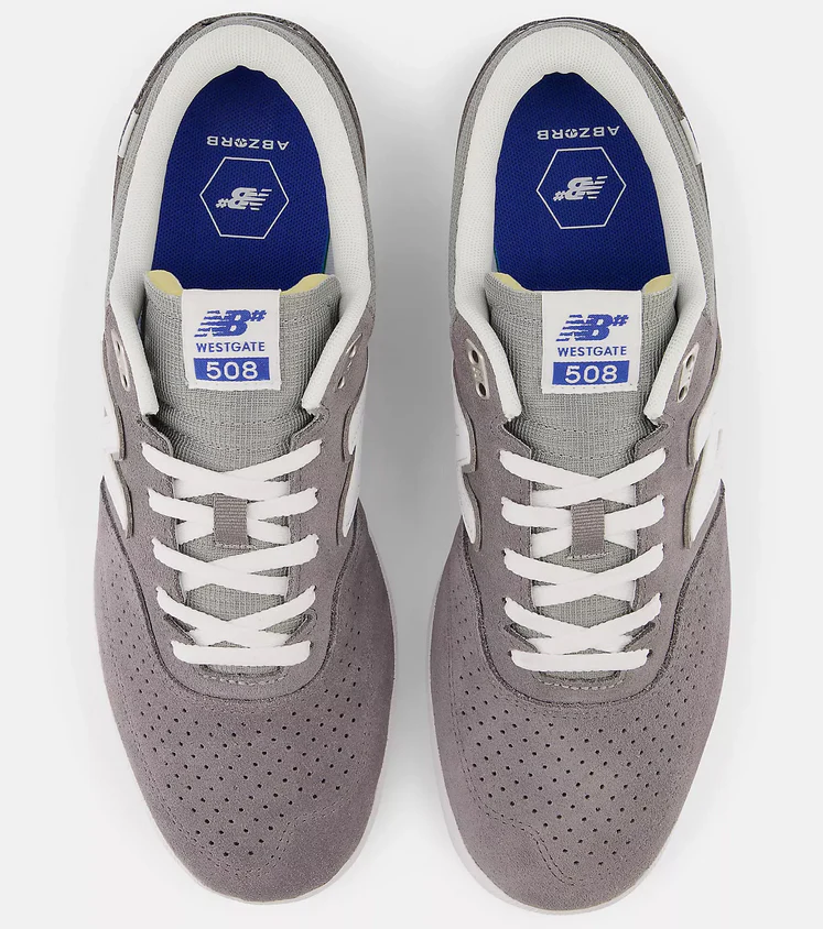 New Balance - Numeric Brandon Westgate 508 Shoes | Grey White - Image 4