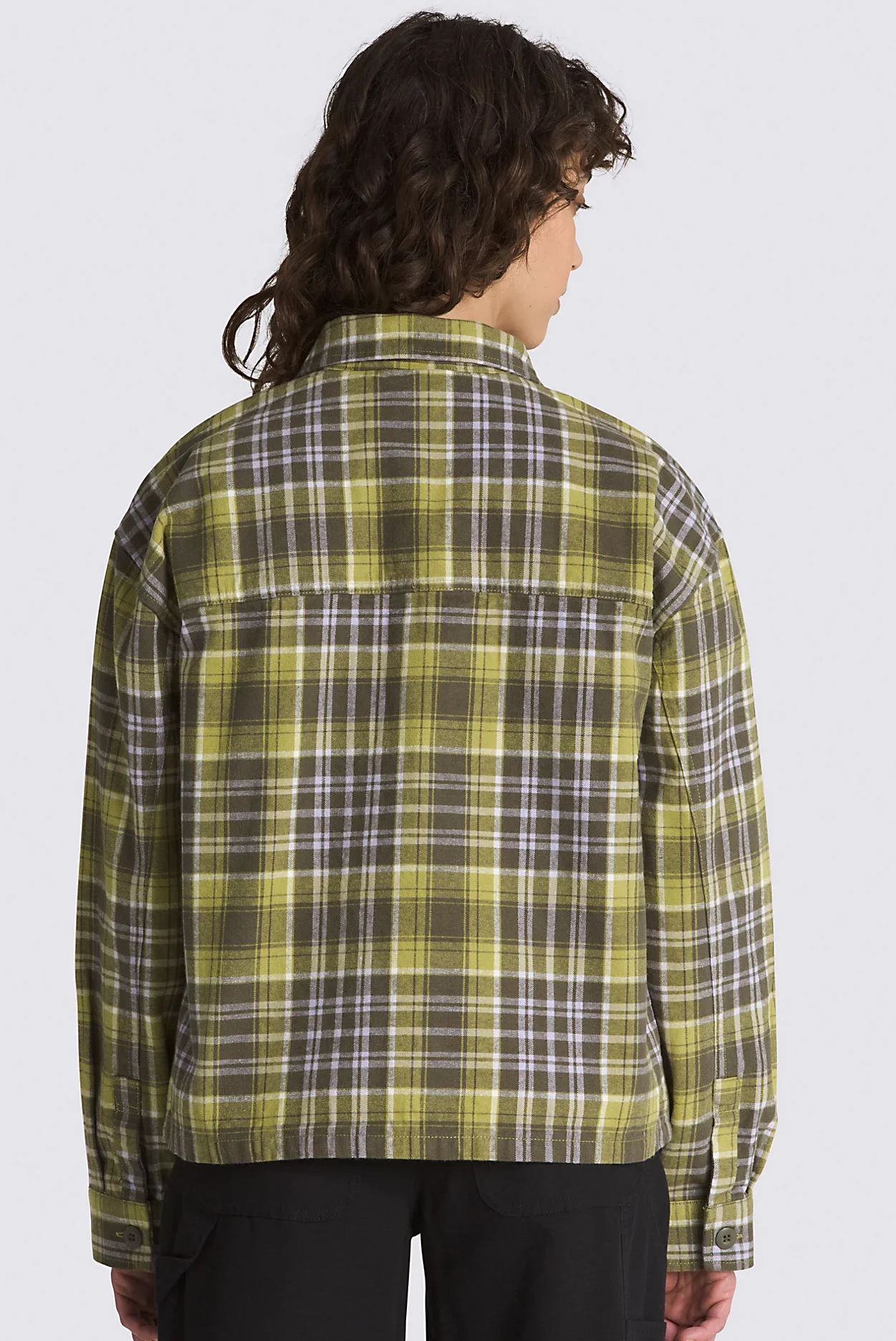 Vans - Roadside L/S Flannel Shacket | Grape Leaf - Image 4