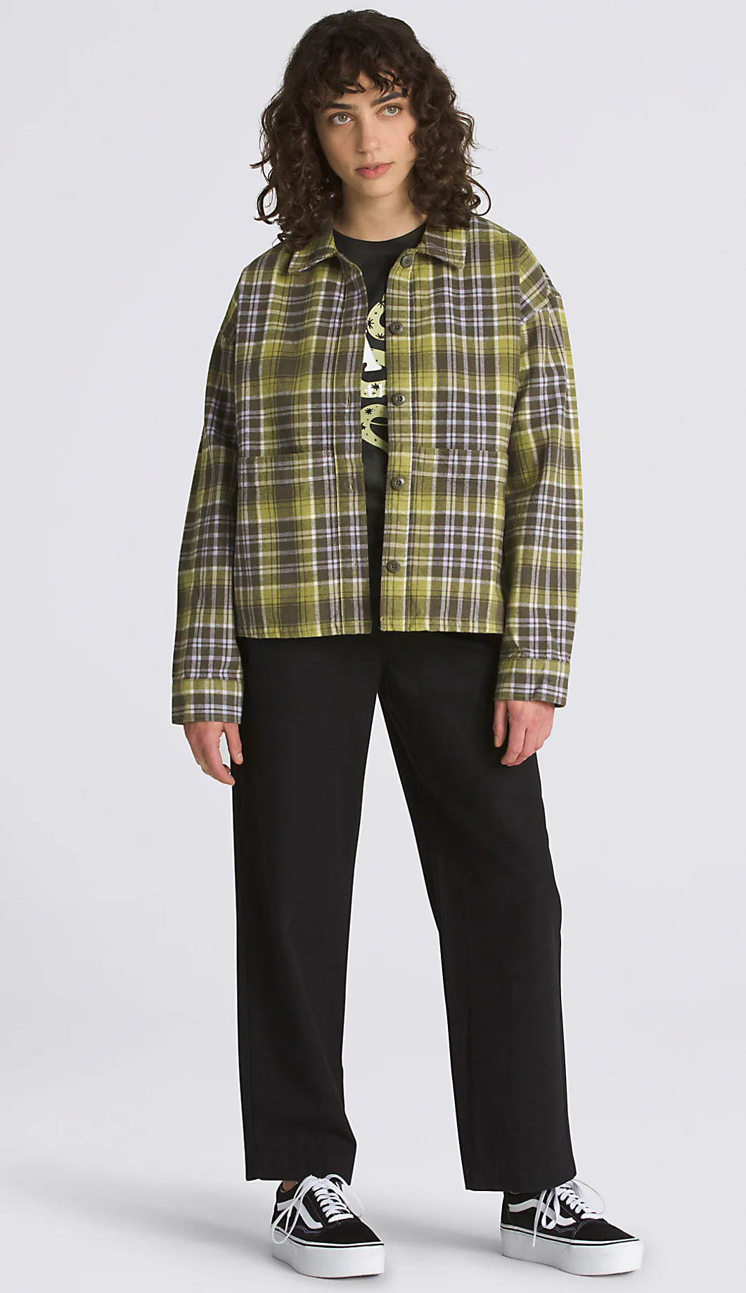 Vans - Roadside L/S Flannel Shacket | Grape Leaf - Image 5