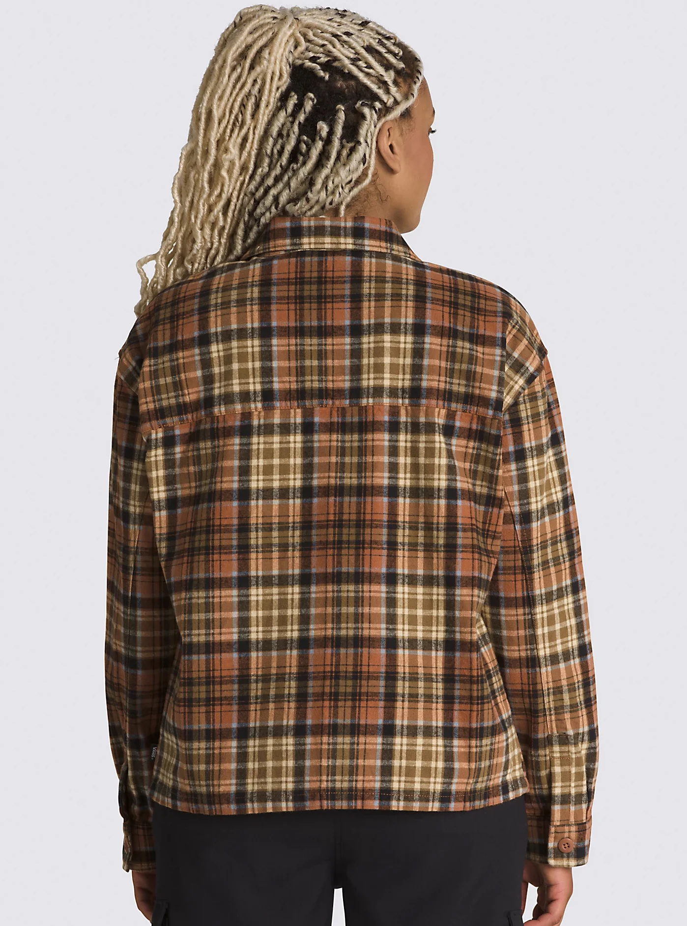 Vans - Roadside L/S Flannel Shacket | Mocha Bisque - Image 5