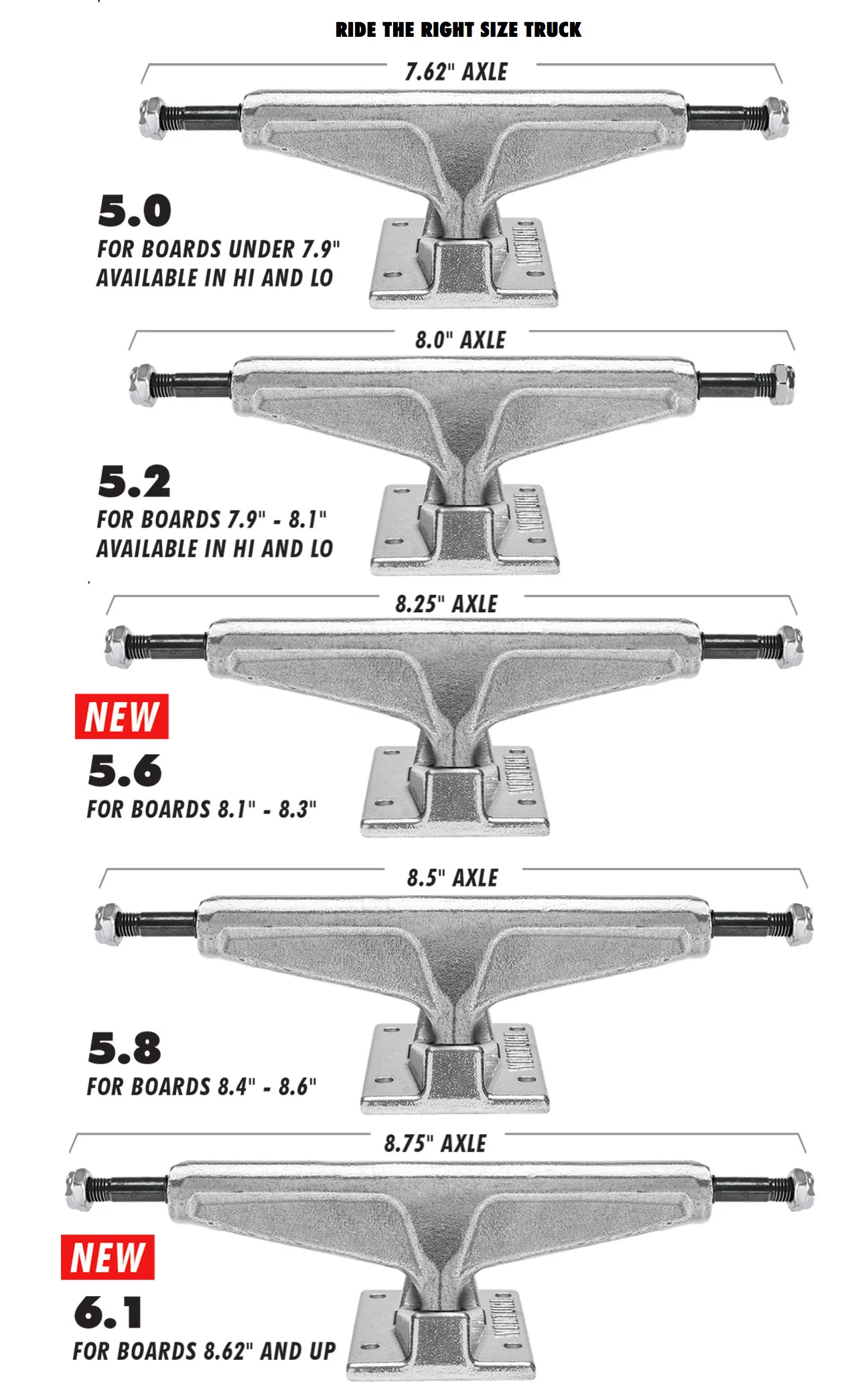 Venture - Polished 5.2 Lo 8" Trucks (Set of 2) - Image 3