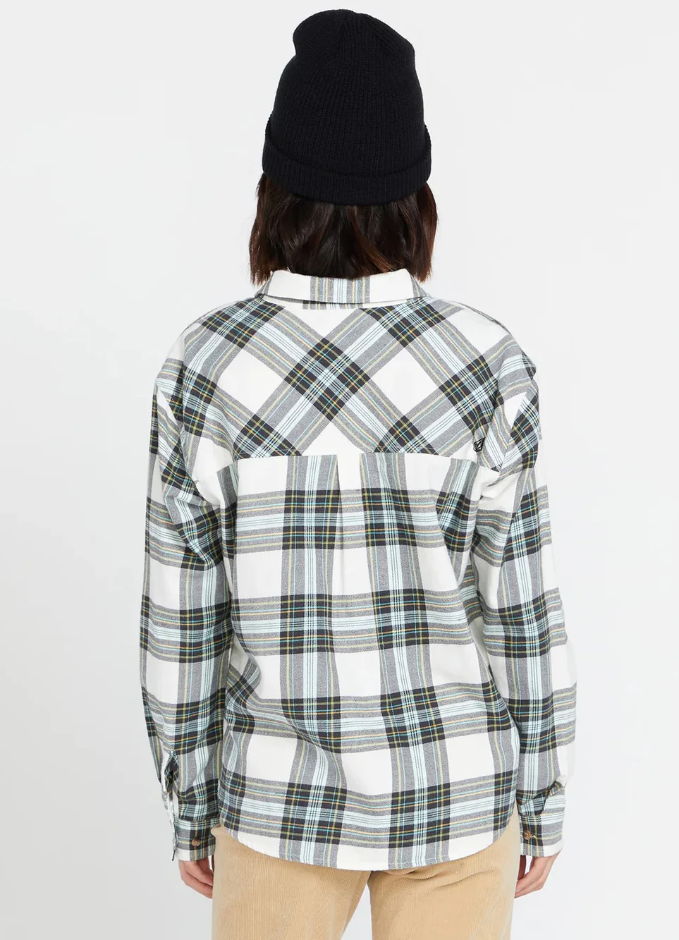 Volcom - Plaid To Meet U L/S Flannel Shirt | Star White - Image 3